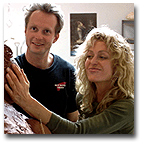 Farrah & Keith at work